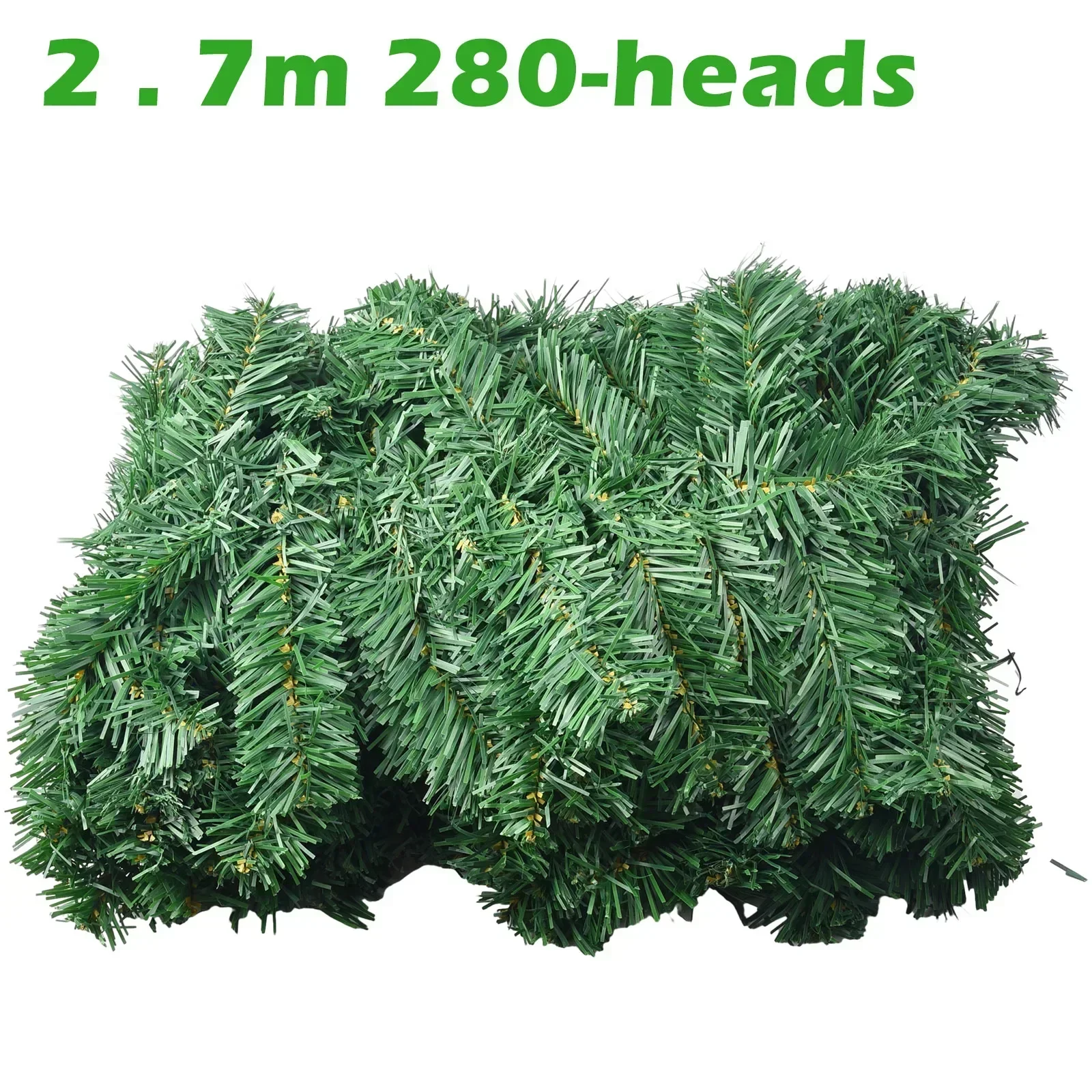 270cm Christmas Wreath Rattan Artificial Vine Hanging Floral Garland Christmas Decorations For Home Xmas Fireplace Door Decor