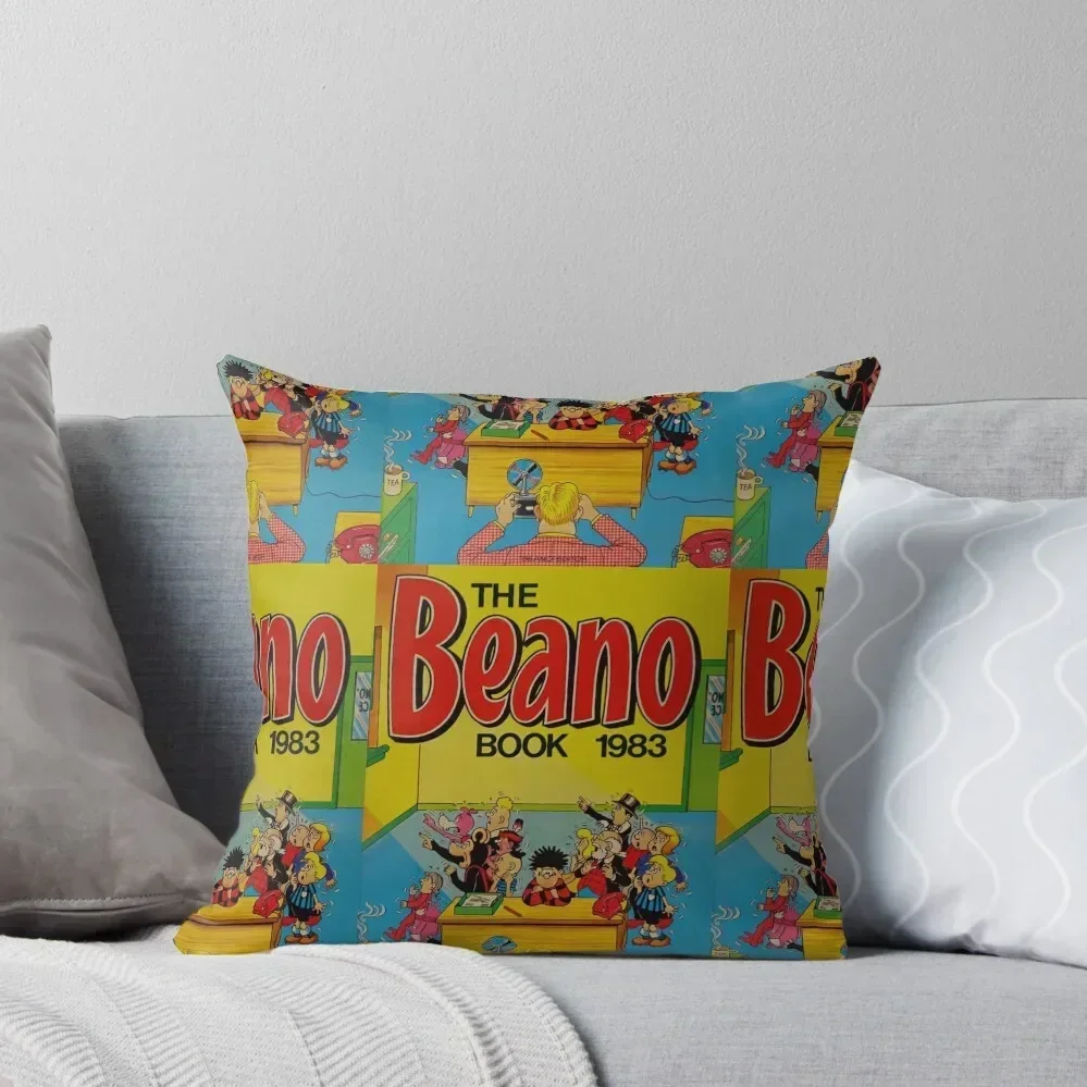 

The BEANO Book 1983 comic retro vintage Throw Pillow Decorative pillowcase home decor items Couch Pillows pillow