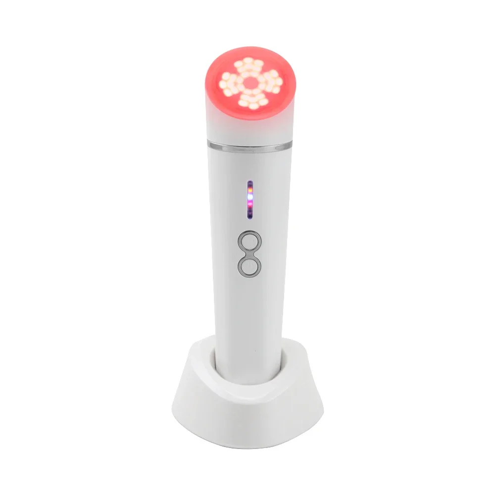 OEM ODM Custom Face Wand Anti Age Collagen Red Color Led Light Therapy Home Use Beauty Device