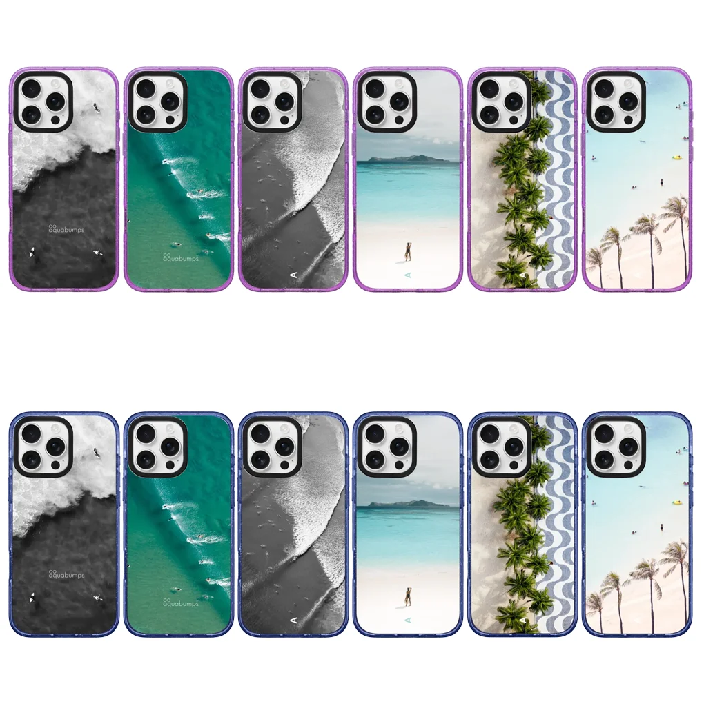 

Seabeach Blue Purple Star Border IPhone 14 15 16 Pro Max Case - Protective IPhone Case