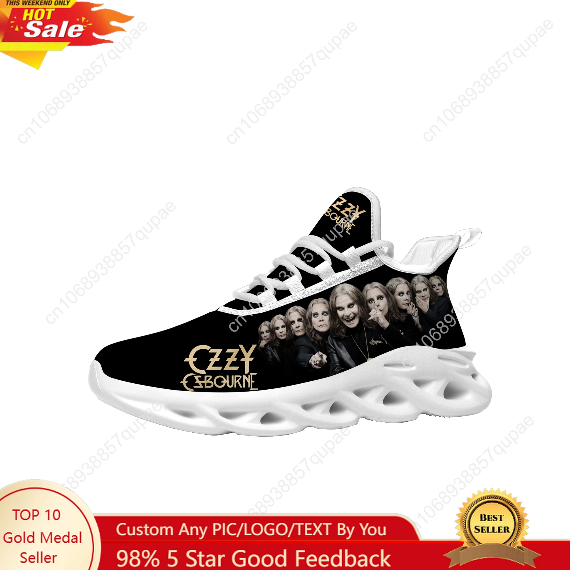

Ozzy Osbourne Rock Singer Fashion Casual Flat Shoes Street Trend Sneakers Classic Outdoor Trave Running Sports Custom Shoes