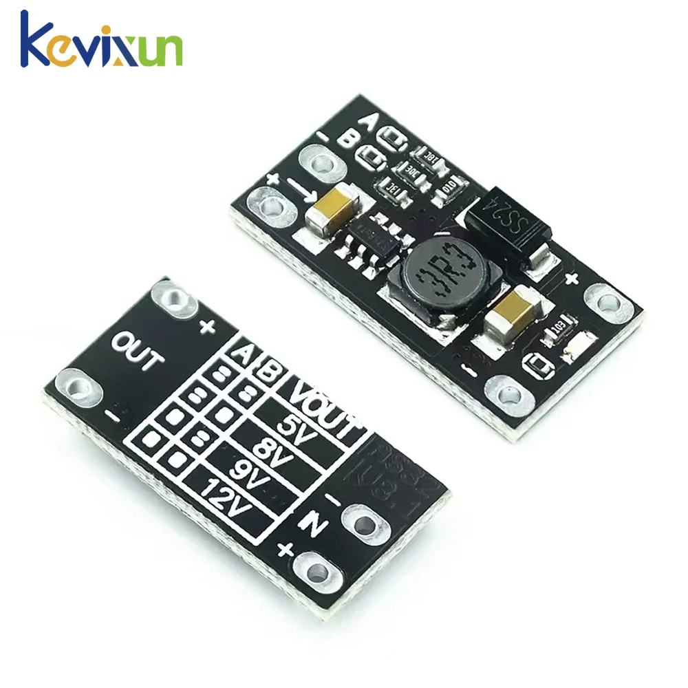 5/10pcs Mini DC-DC Boost Module, Converts 3.7V To 12V Supports 5V/8V/9V/12V Output, Perfect for Lithium Battery Boost Electronic