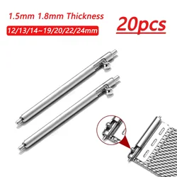 20pcs Quick Release Watchband Spring Pins Stainless Steel Spring Bars Strap Link Pins 1.5mm 1.8mm for 12-24mm 18mm 20mm 22mm