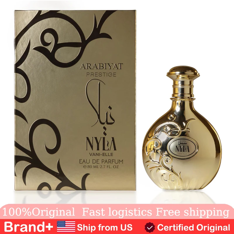 

ARABIYAT PRESTIGE Nyla Vani Elle Eau De Parfum Unisex Fragrance with Vanilla Jasmine 2.7 Fl.oz Long Lasting Fragrance Cologne