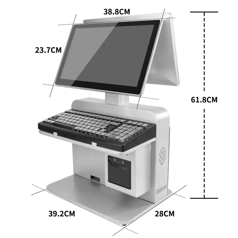 for Supermarket Vending Center Store POS System All-in-one Machine Integrated Printing Scanning Bluetooth 5.2 Wi-Fi 6 Model