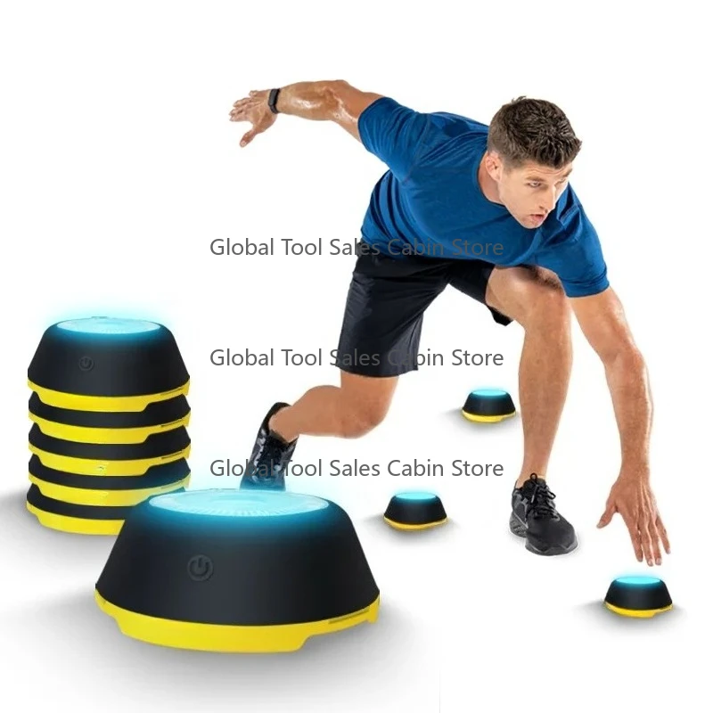Speed Agility Light Reaction Training Equipment 6 Lights Basketball Football Boxing Sports Flash Reflection Fitting Device