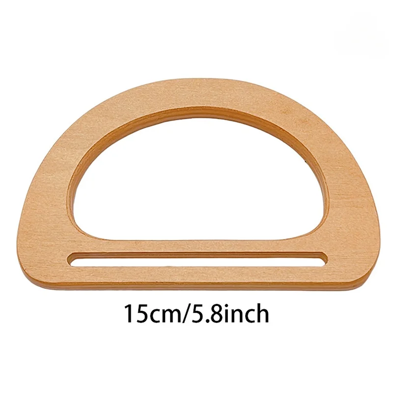 D Shape Bag Handles DIY Replacement Handbag Tote Handles Purse Bags Bag Straps Wooden Bag Handle Accessories