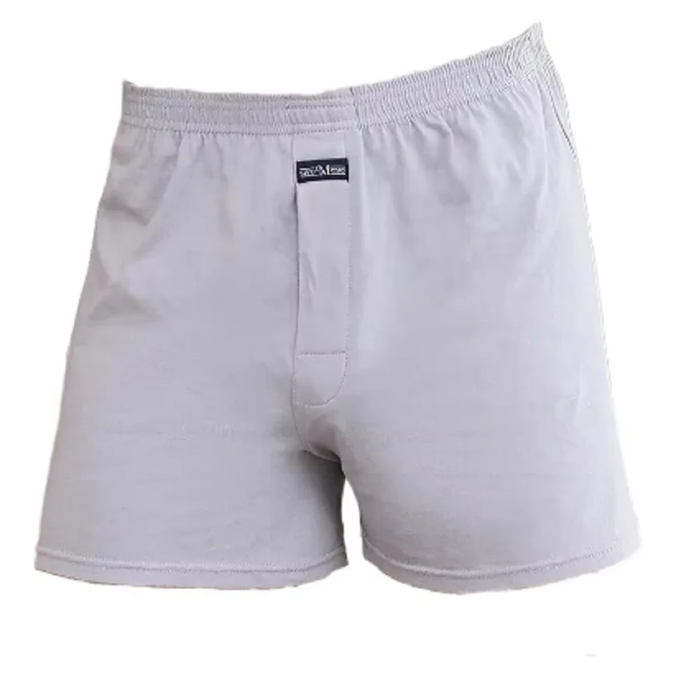 1 Article Asian Size Men's Hidden Button Boxers With Soft And Comfortable Cotton Material, Perfect For Sport And Homewear