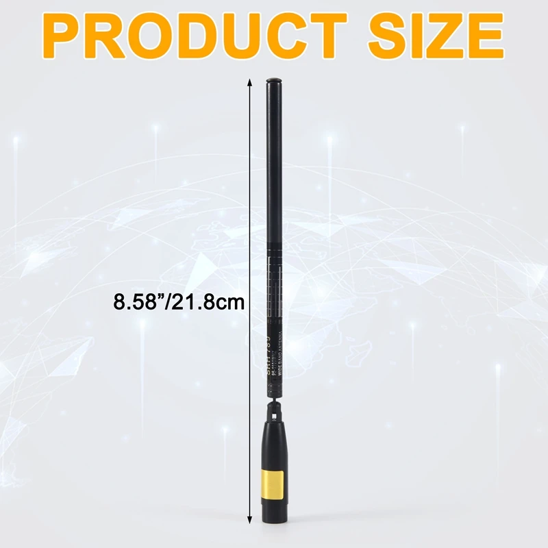 SRH789 SMA Male 95-1100Mhz Foldable Telescopic Antenna