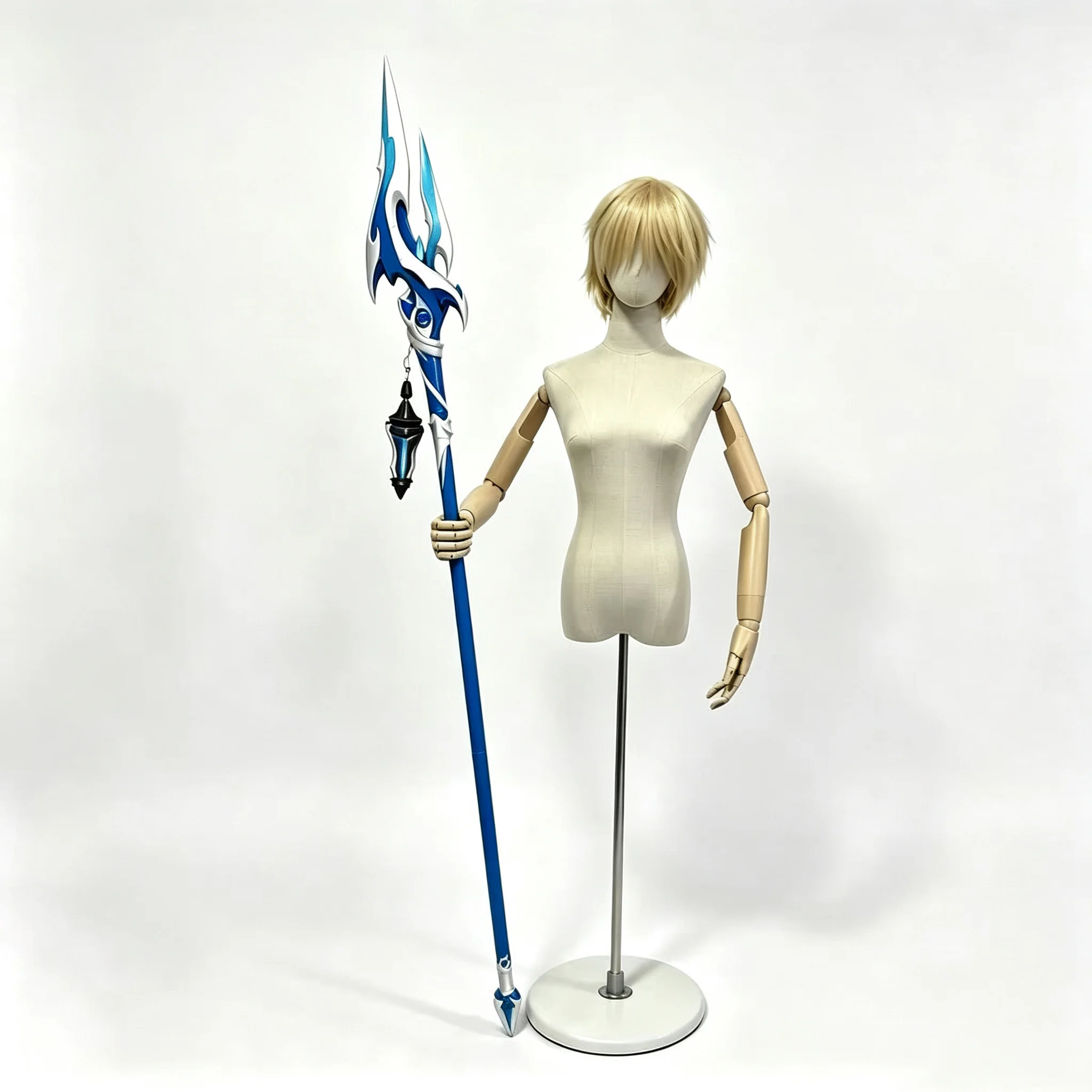 Flins Cos Long Spear Weapons Game Genshin Impact Cosplay Prop For Halloween Christmas Fancy Party Costume Accessories