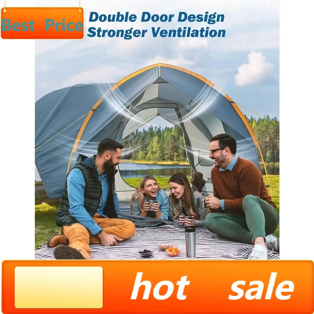 

Палатка-тент для внедорожника-бестселлера с защитой от дождя, двухдверная автомобильная палатка с алюминиевыми стойками, палатка на заднюю дверь внедорожника с водонепроницаемым покрытием