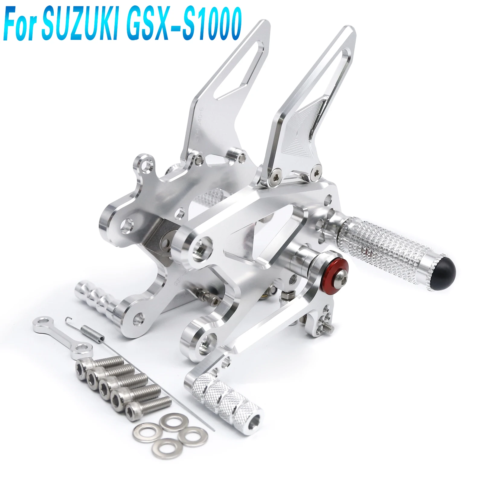 

For Suzuki GSX-S1000 2015-2023 16 17 18 19 20 Motorcycle Rearset Footrest Footpeg Adjustable Aluminum Rear Set Footrest Foot Peg