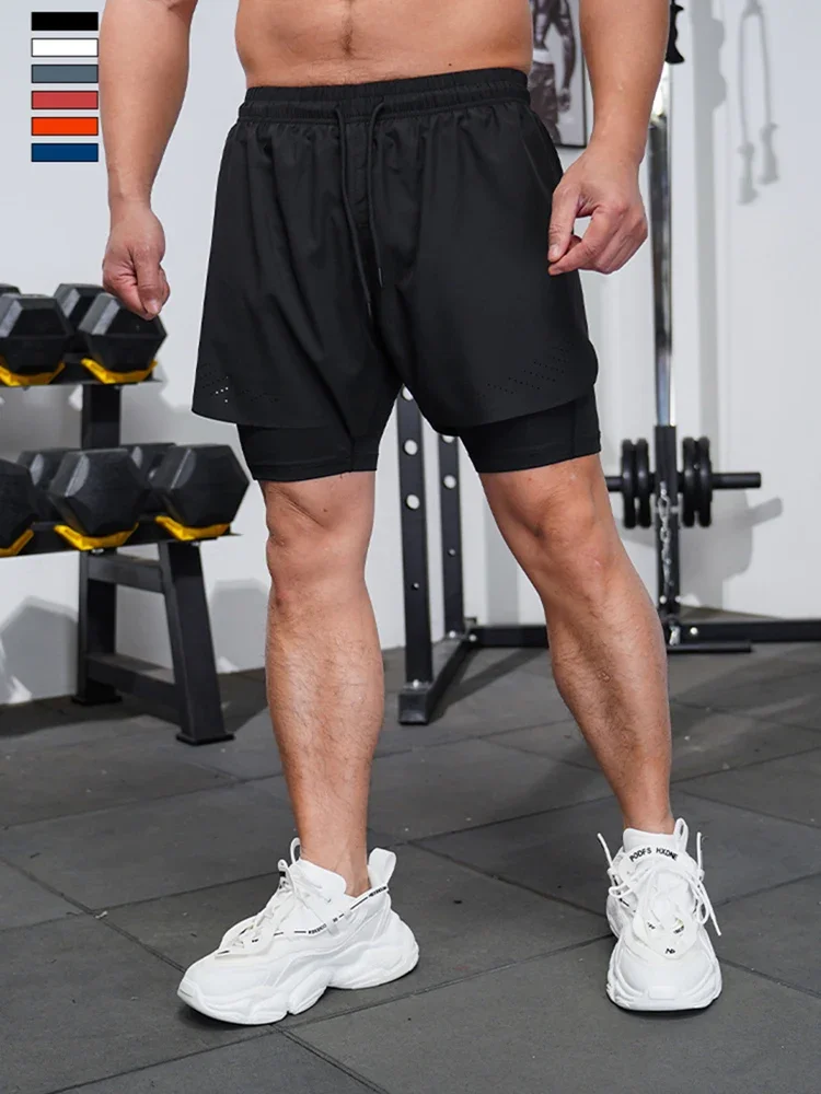 2023 Pantaloncini da corsa Pantaloncini sportivi da allenamento per palestra fitness da uomo Pantaloncini sportivi da allenamento per maratona ad