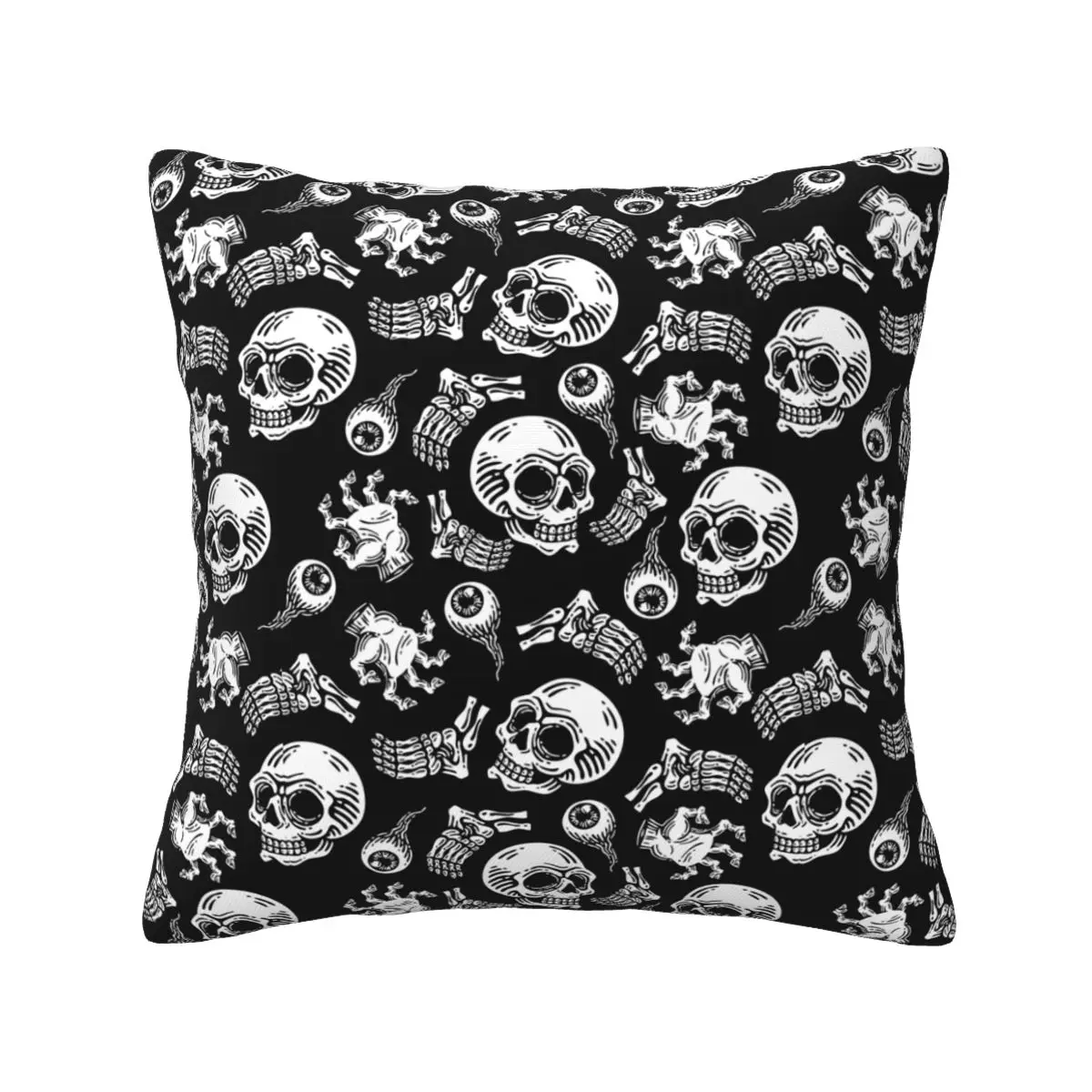 Skull  and zombie hand Pattern Pillowcase Soft Cushion Cover Decor Skateboard Punk Hip Hop Throw Pillow Case Cover for Home