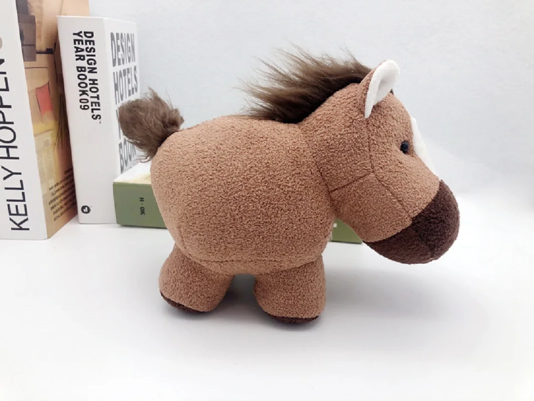 Bellissimo cavallo peluche circa 25 cm cartone animato cavallo bambola morbida giocattolo per bambini regalo di compleanno b2835
