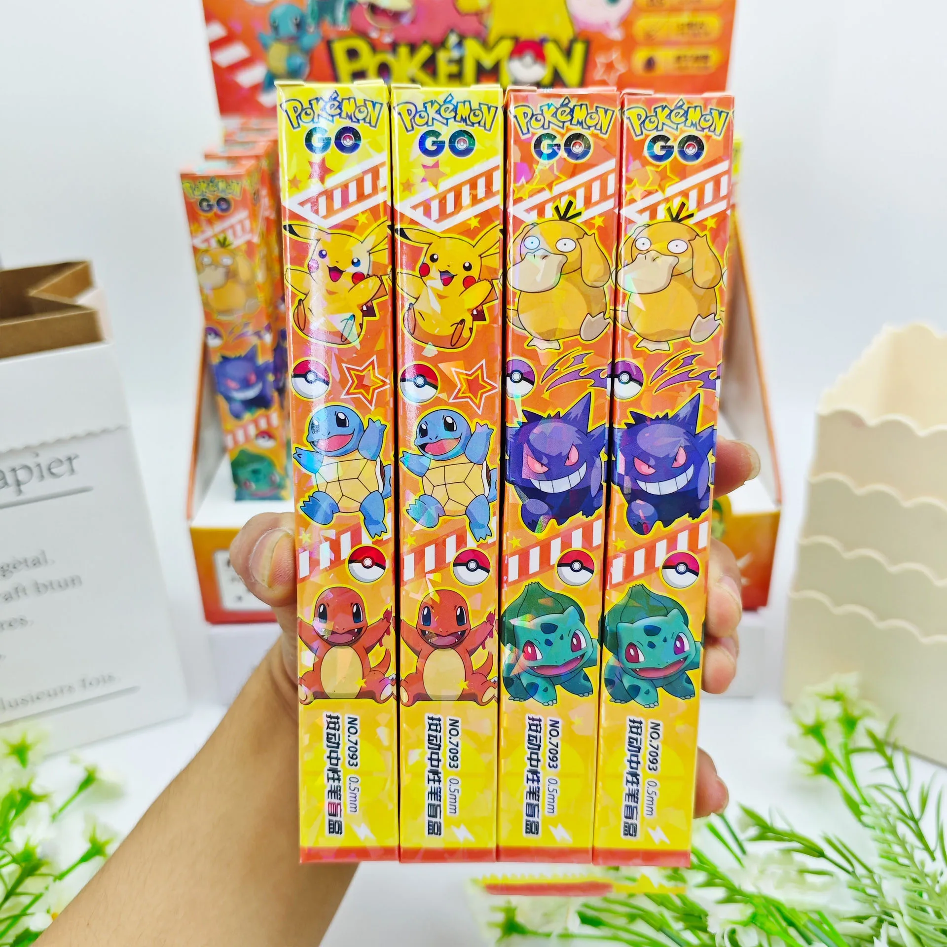 피카츄 블라인드 박스 펜 하이 뷰티 피카츄 중성펜 학생용 필기감 좋은 문구류