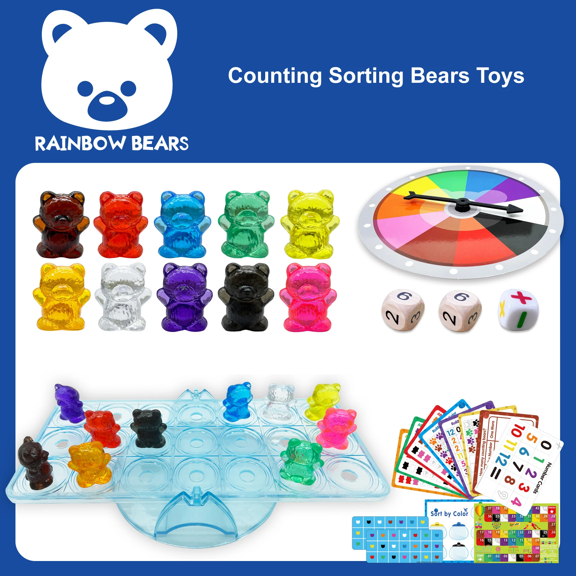 

Counting Sorting Toys Matching Stacking Toys With Turnplate Preschool Learning Activities For Math Montessori Fine motor skills