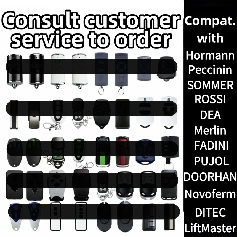 433/868MHz multi-frequency wireless copier for various brands of remote controls fixed code rolling code garage door transmitter