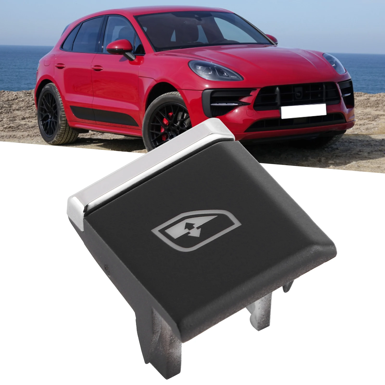 Auto Window Master Switch Button Cover Driver Front Left No.1 Position 7PP959858R Fit For Porsche Macan / Panamera / Cayenne