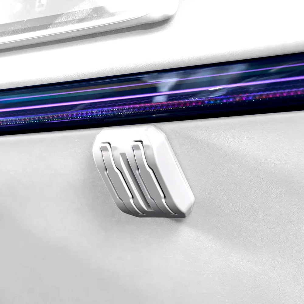 Hidden Passenger Glove Box Hook For ZEEKR 9X 2025 2026 ABS Color Matching Foldable Storage Bracket Car Interior Accessories
