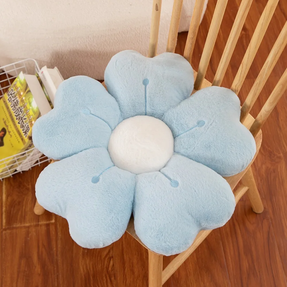 

Multifunctional Plush Cherry Blossom Pillow Flower Shaped Soft Seat Cushion Easy Rebound Thickened Sofa Decor Cushion Bedroom