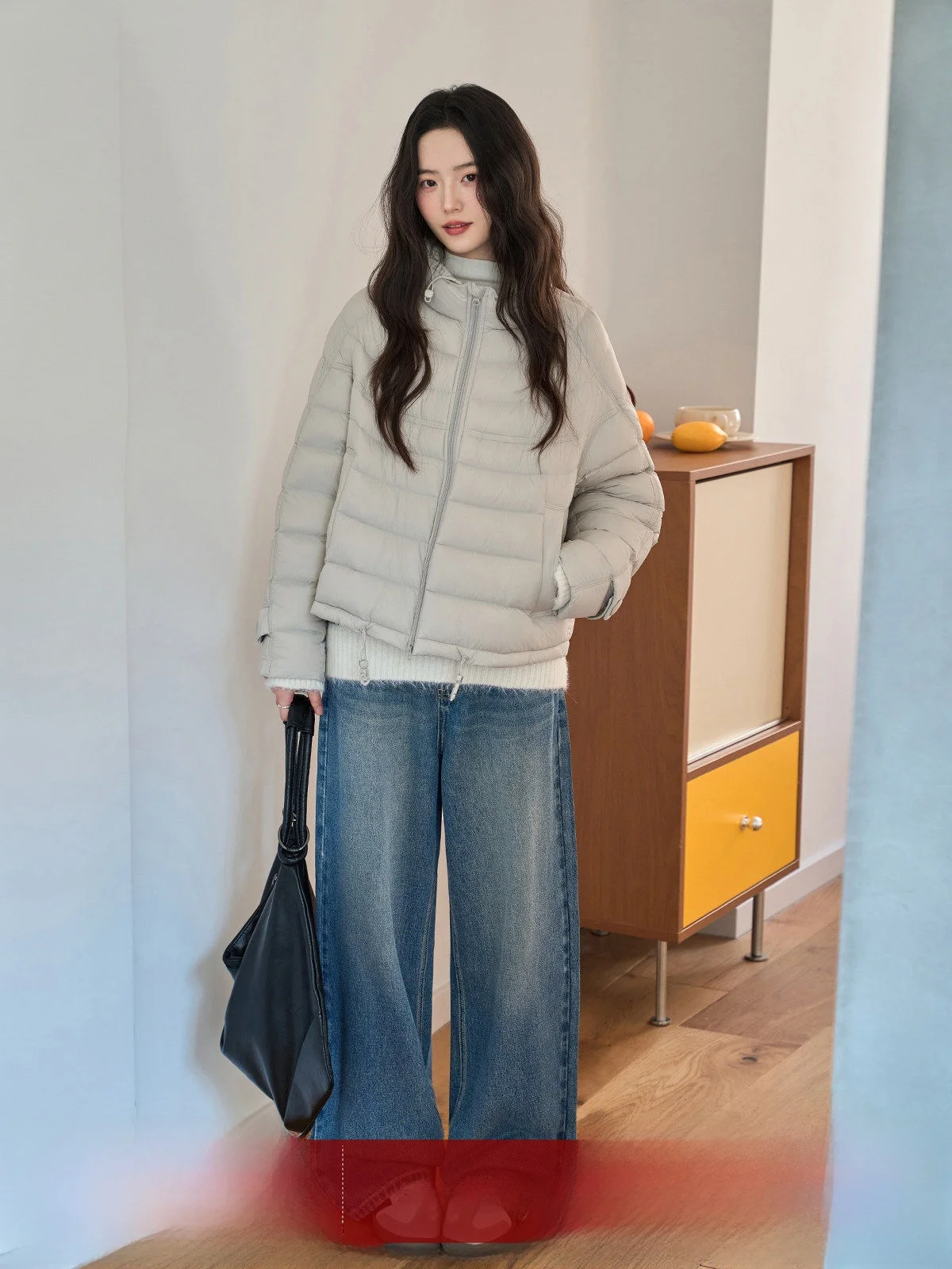 MoZao Giacca Invernale da Donna Imbottita Oversize Calda in Piumino con Collo Alto e Chiusura a Cerniera Colorata