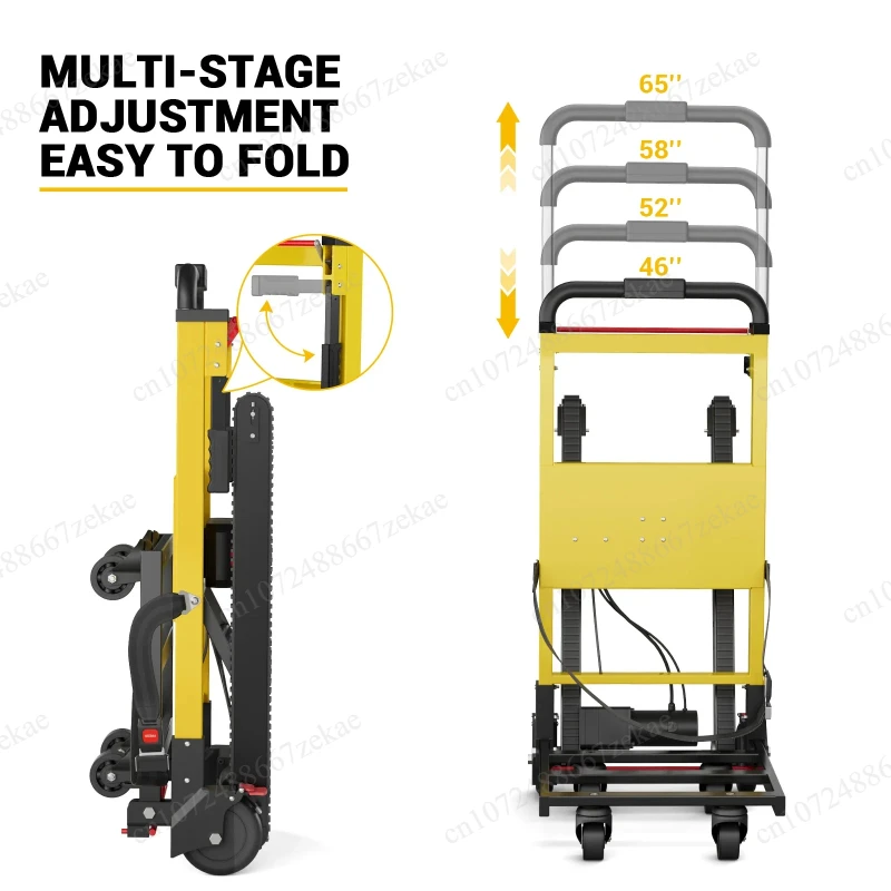 

400lbs Heavy Duty Folding Electric Stair Climbing Hand Trolley For Moving