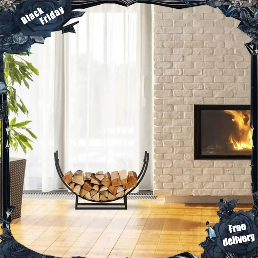 Log Store Fire Wood Rack Outdoor Firewood Holder for Firewood Storage Rack of Various Size Metal Wood Holders Wood Store