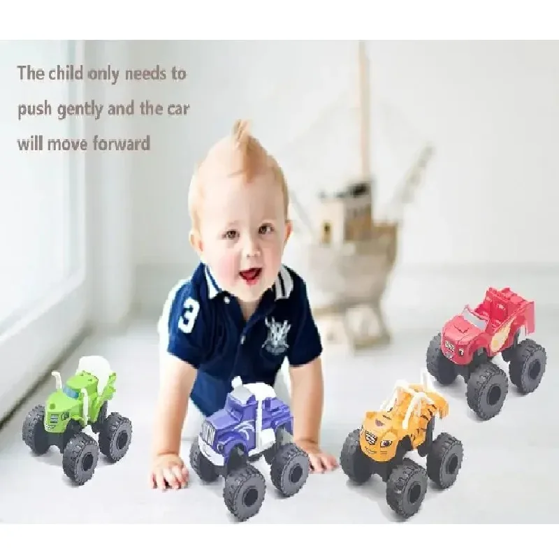 Flame and Machine Monster Car Toys Russian Crusher Truck Vehicles Figure Blaze Toy Blaze The Monster Machines Birthday Gifts