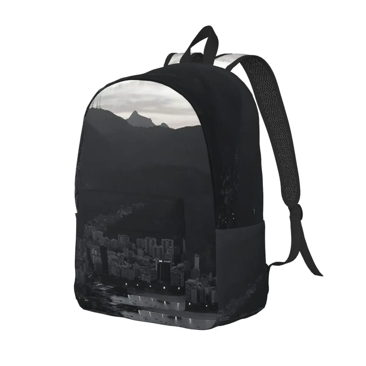 

Corcovado Sunset BW Student Backpack School Bag Hiking Travel Daypack for Boys Girls Fashion Bookbag Shoulder Bags