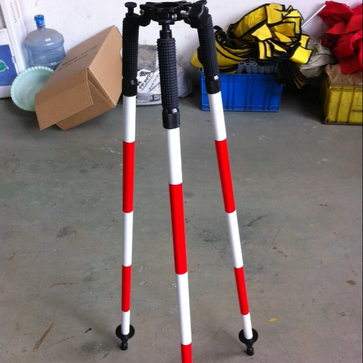 professional survey prism pole  aluminum tripod