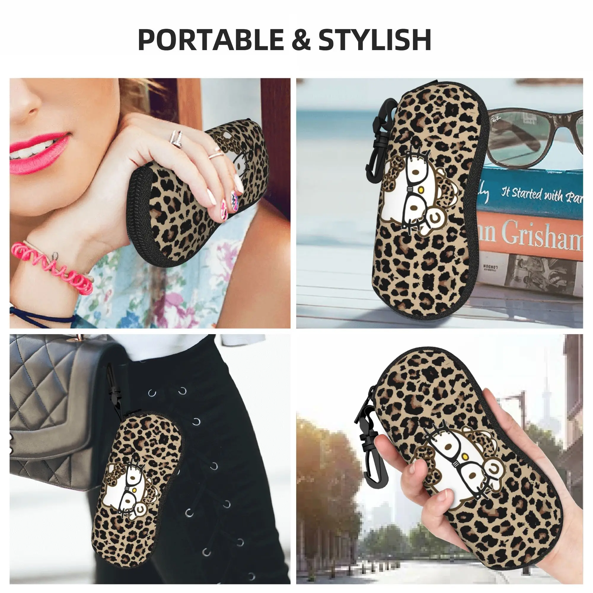 Hellokittys Leopard Glasses Case Men Women Protective Box  Sunglasses Box Ultra Eyewear Container - view 6