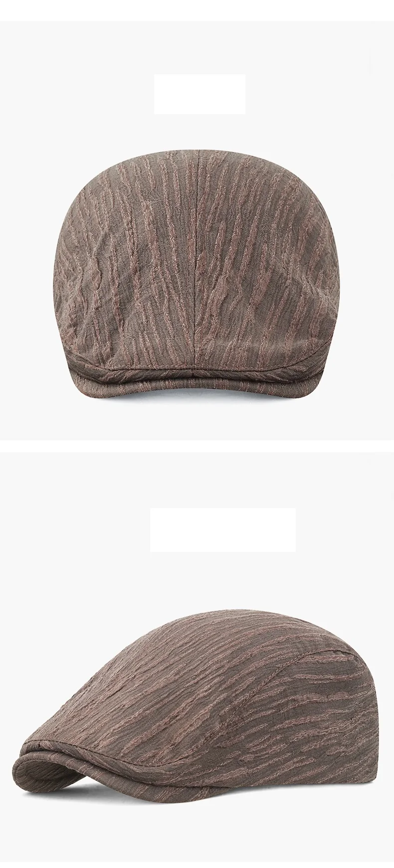 Herren Retro Gatsby Fahrer-Mütze Frühling Sommer Herbst Newsboy-Kappe Entenschnabel-Hut Lässige Baskenmütze Flache Ivy-Mützen – Detail 4
