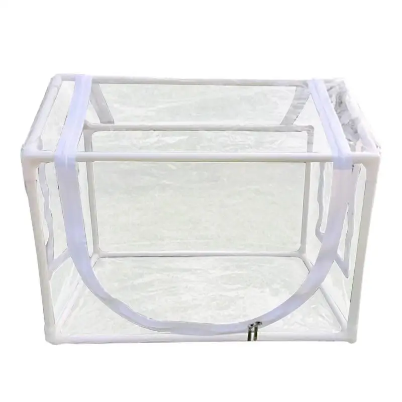 Portable Greenhouse Mini Gardening Rain Cover with Rack and Rolled-up Front Door Greenhouse for Growing Plants Seedlings Herbs