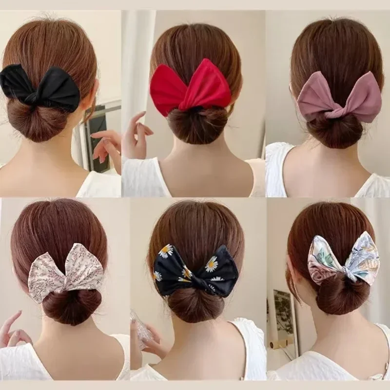 Dispositivo per forcina a forma di fiocco da donna alla moda Forcina dolce e adorabile per capelli Veloce Strumenti per lo styling dei capelli Accessori per capelli treccia
