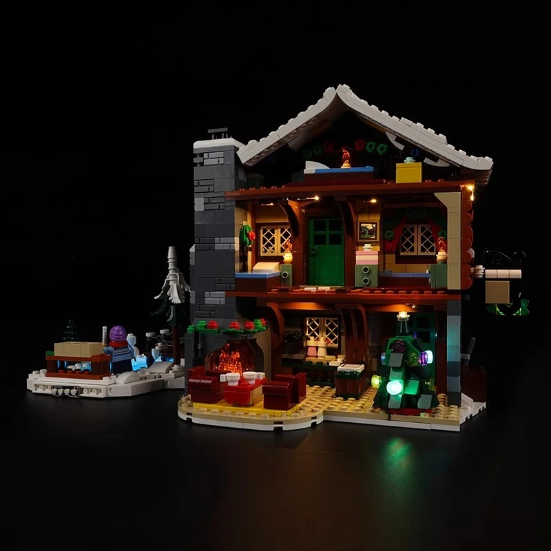 Zestaw oświetlenia LED bez modelu, odpowiedni do LEGO Icons Alpine Lodge 10325 (bez klocków konstrukcyjnych)
