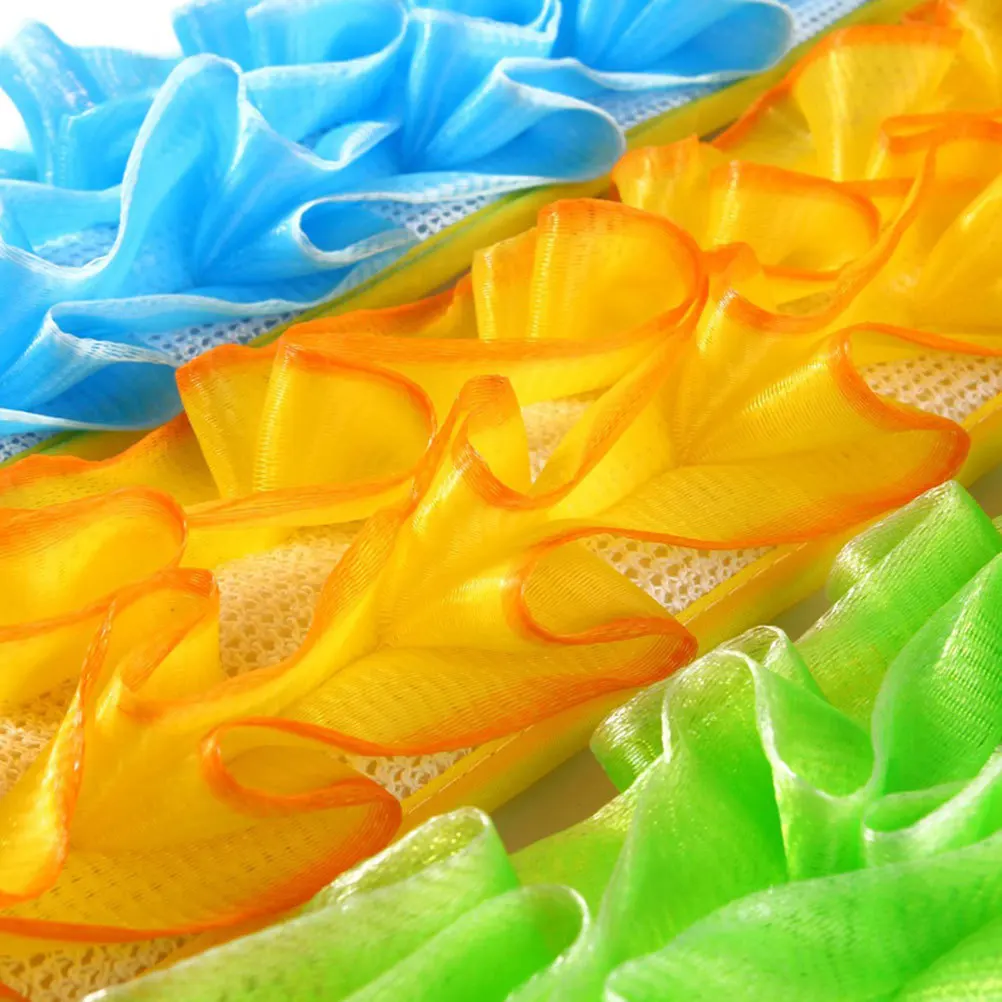 

2Pcs Bath Ball Foam Sponge Deep Cleaning Back Scrubber Bath Rubbing Towel Lightweight Home Travel Back Scrubber