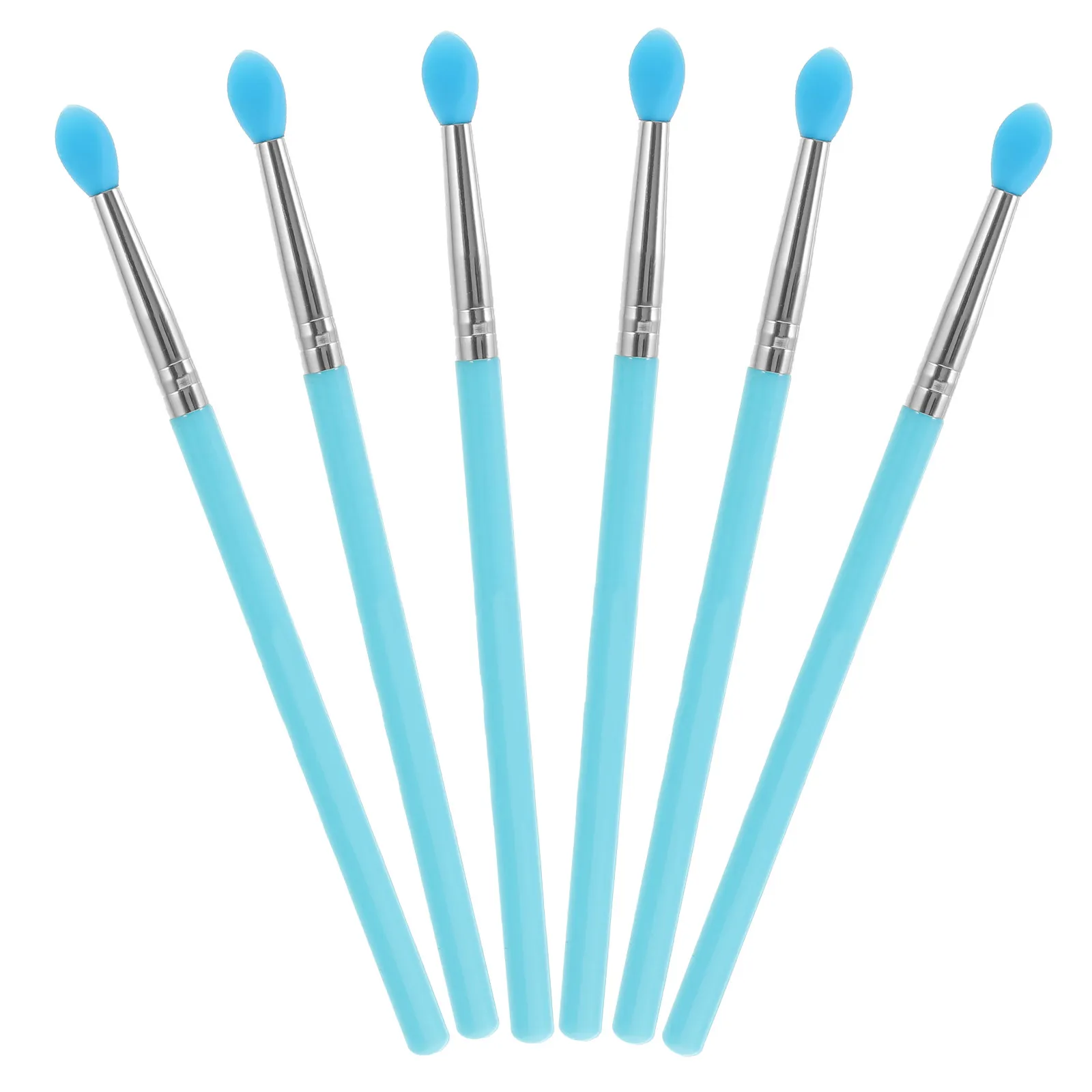 conjunto-de-6-pinceis-de-silicone-azuis-para-sombra-base-brilho-labial-e-mascara-labial