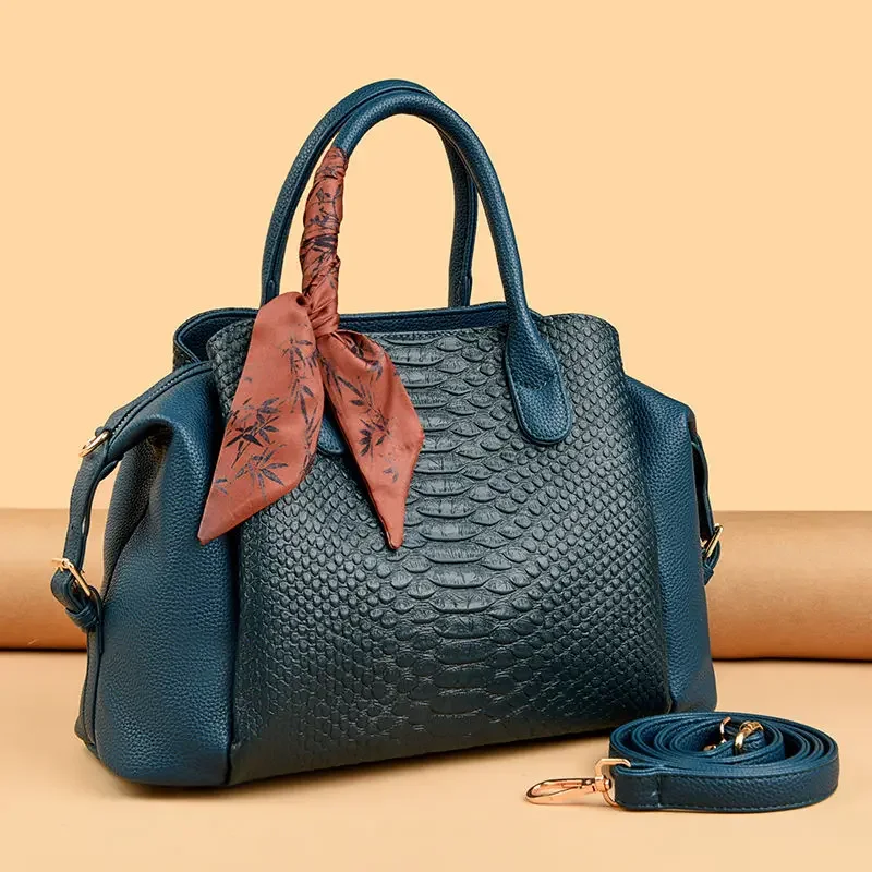 

2026 New Fashion Alligator Women Handbags European Designer Pu Leather Shoulder Bags Female Girl Brand Luxury Crossbody Bag