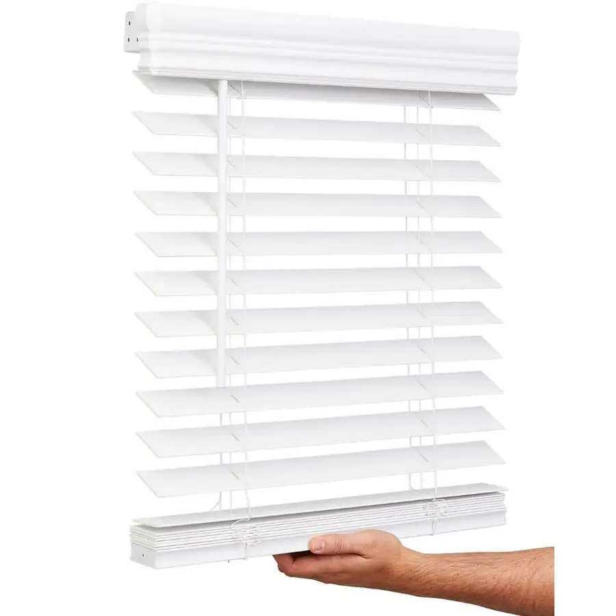 

Cordless, 2 Inch Faux Wood Blind, 36 Wide x 48 Long, Window Blinds, Blinds amp Shades, Blinds for Indoor Windows, Smooth, Bright