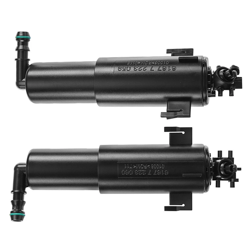 

2pcs For BMW X6 ActiveHybrid E72 M xDrive35i xDrive50i E71 Sport Utility Front Left & Right Headlight Washer Nozzle 61677223059