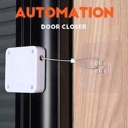 Punch-Free Automatic Sensor Door Closer - Suitable for Residential and Commercial Use - Multifunctional Design