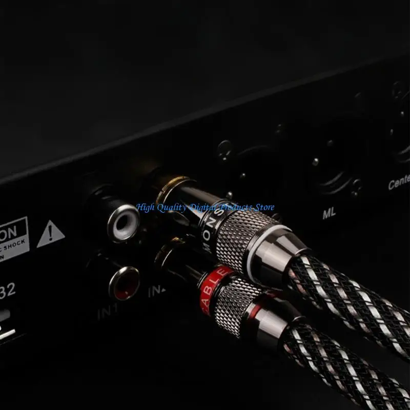 

U2JE Premium 1.5M Brown 3.5mm To Two Link Sound Cable For Quality Systems