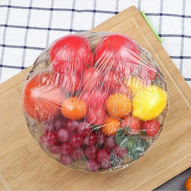 Einweg-Lebensmittelabdeckung Saran Wrap Lebensmittelqualität Obst Gemüse Aufbewahrungstasche Elastische Plastiktüte Küche Frischhaltebeutel – Detail 10