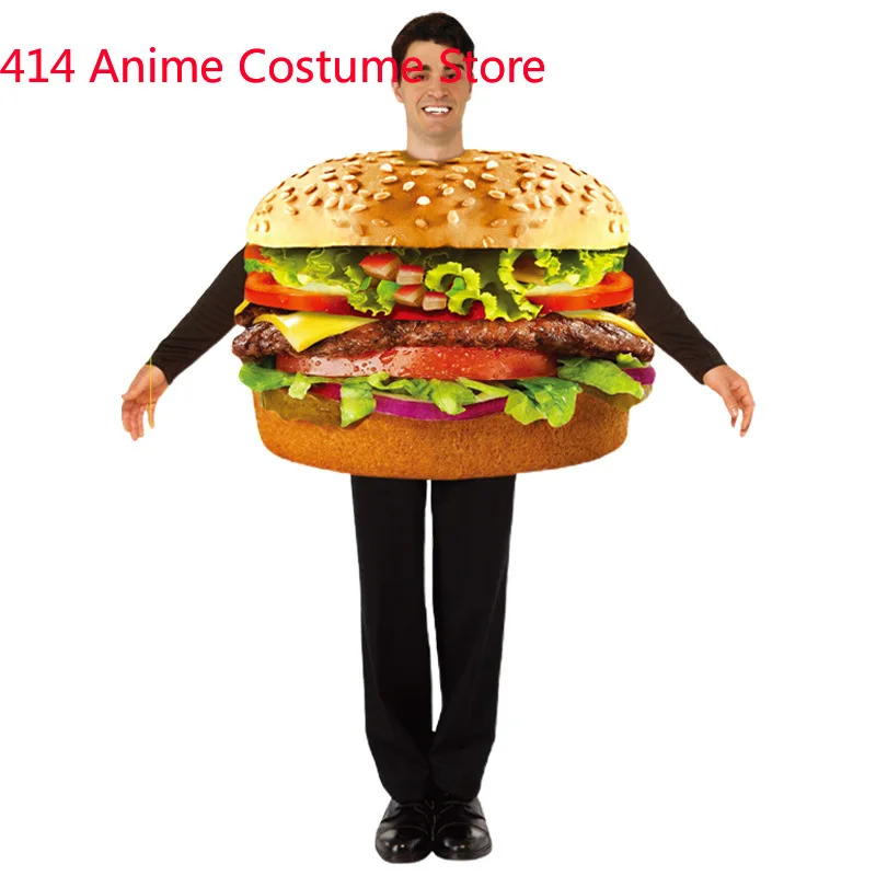 Unisex Food Sausage Hot Dog Costume Tunic Sponge Suit Adult Men Women Funny Purim Halloween Party Fancy Dress Cosplay