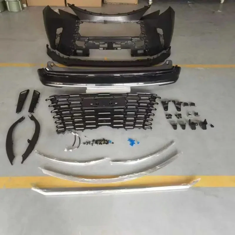 

Auto Body Kit Front Bumper Grilles Rear Lips Sienna 2021 2022 2023 2024 Upgrade LM New Style Unpainted Car Exterior Parts