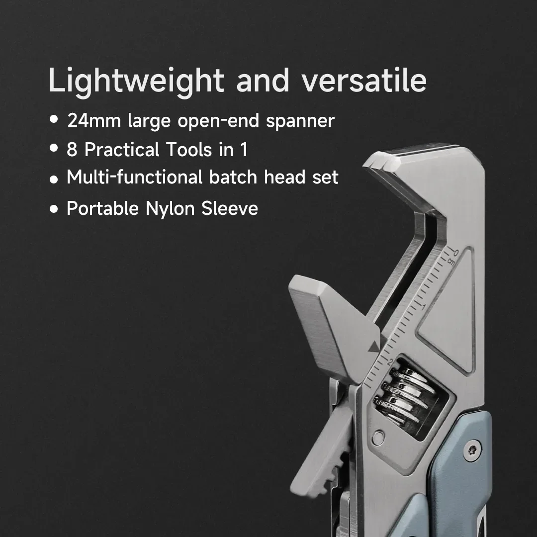 NexTool Adjustable Wrench W2 Multi Tool Folding Pliers Multi-functional Spanner Screwdriver Outdoor Camping Gear EDC Tools
