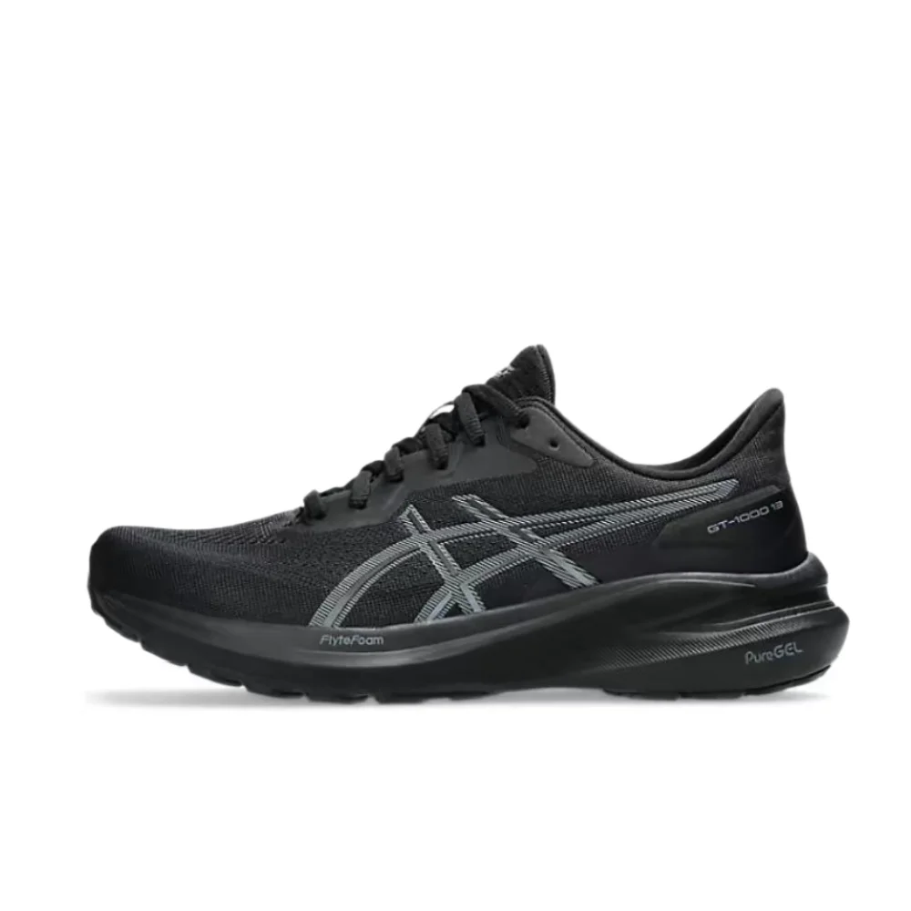 ASICS GT-100013 Comfort Versatile Shock-Absorbing Durable Low-Top Training Running Shoes for Women in Black Color 1012B663-004