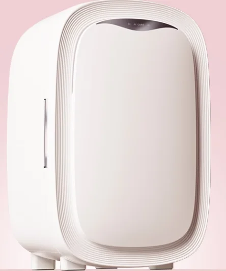 Mini frigorifero portatile da 12 litri - Frigo cosmetico per la cura della pelle per prodotti per la cura della pelle, frigorifero compatto per trucco con luce LED)