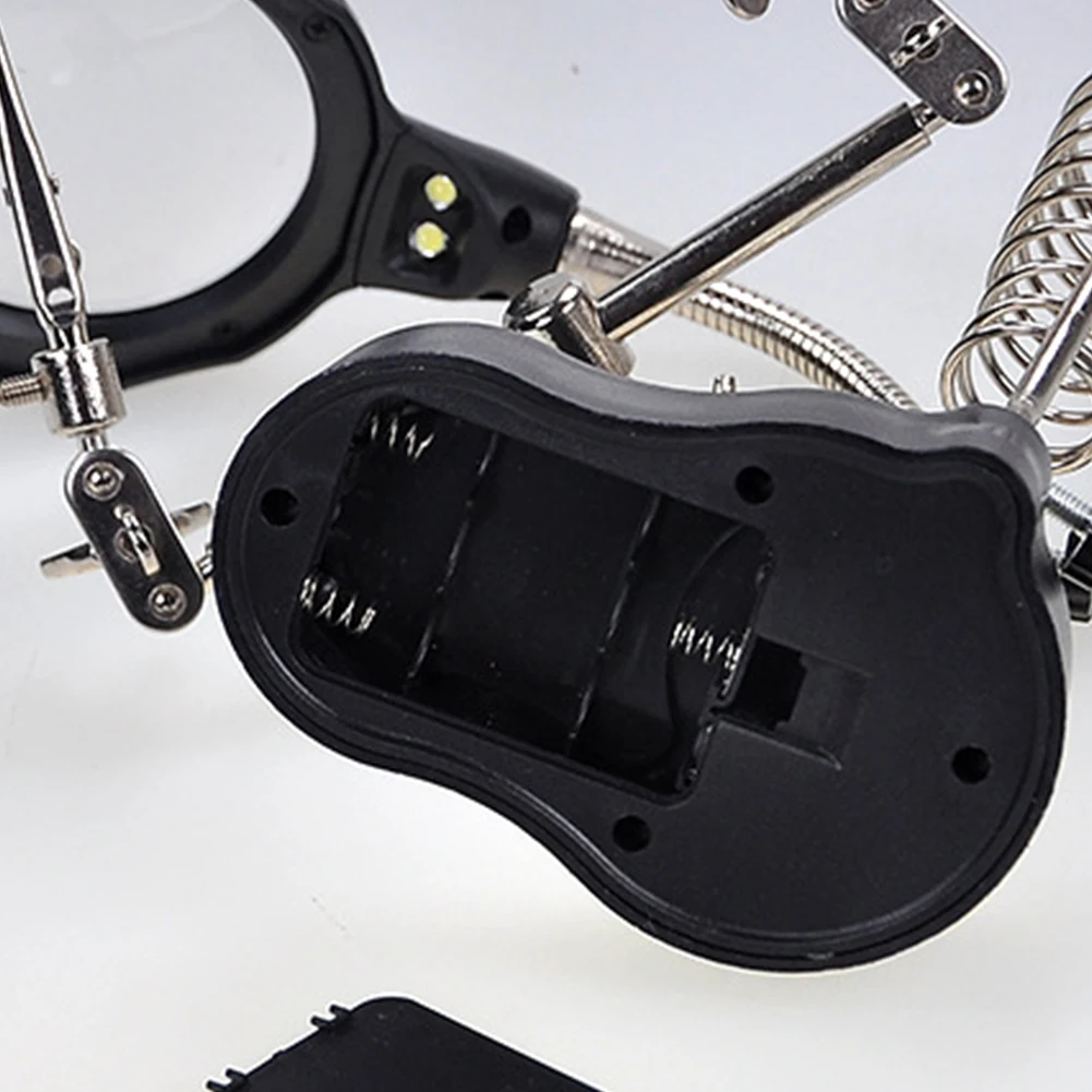 Lupa de soldadura Clip auxiliar multifunción luz LED lupa lente ayuda herramientas de reparación antideslizante para inspección de mantenimiento